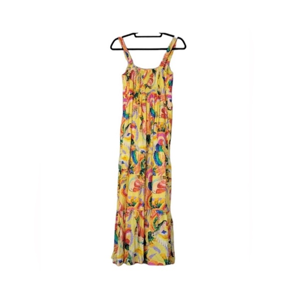 Farm Rio Anthropologie Textured Tropical Maxi
Dress in Tropical Parrot Macaw - S - Picture 5 of 11